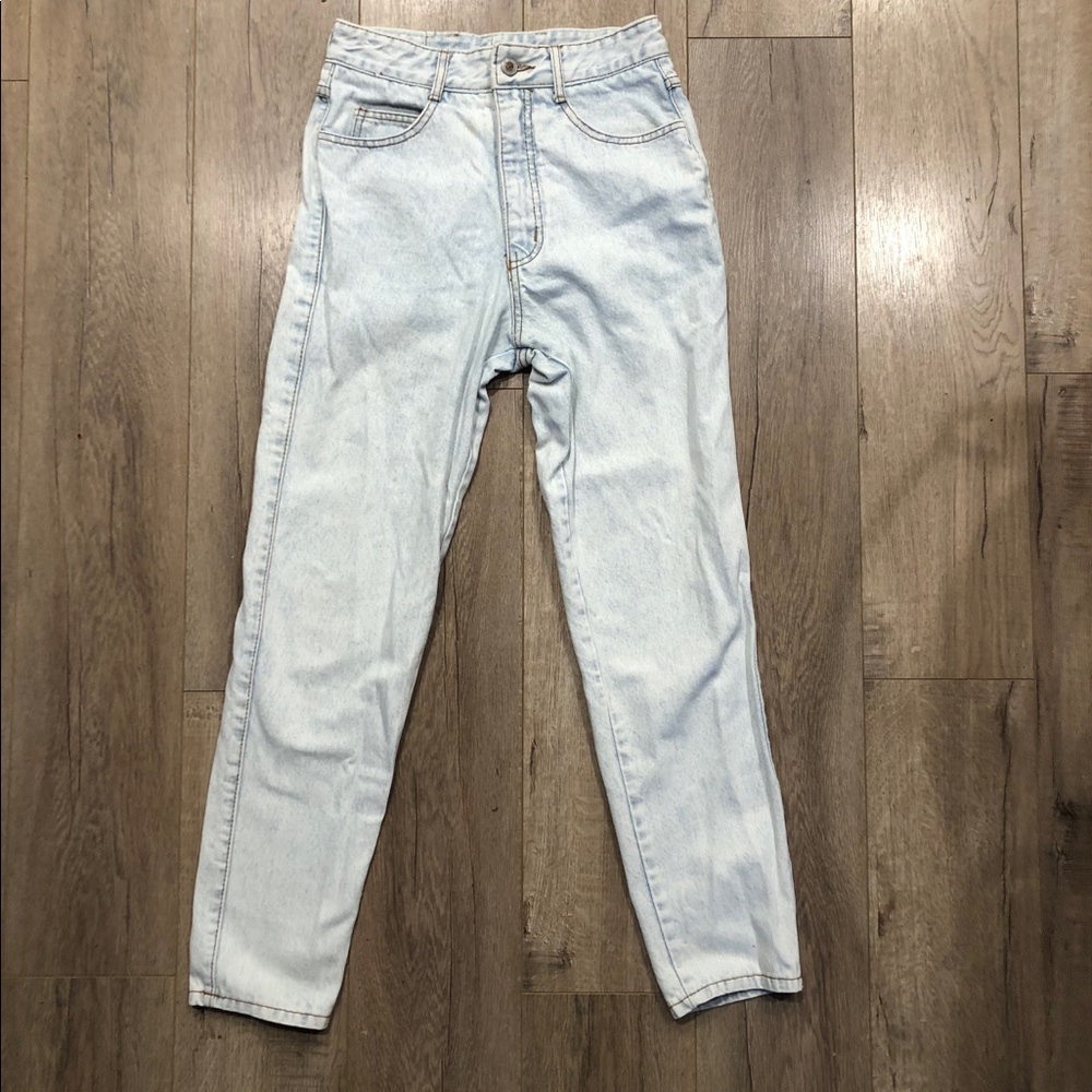 Vtg high rise light wash denim jeans sz S
